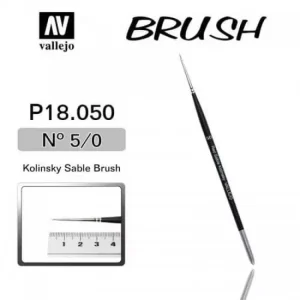 Pensula Vallejo Kolinsky Sable Brush No.5/0