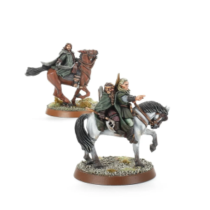 Pachet 2 Miniaturi LoTR Ex, GW, The Three Hunters Mounted