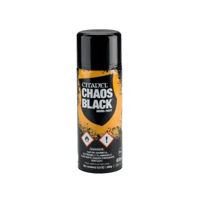 Spray Citadel Miniaturi Chaos Black Spray 400ml