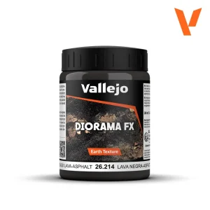 Diorama FX Vallejo Earth Texture Black Lava-Asphalt 200ml