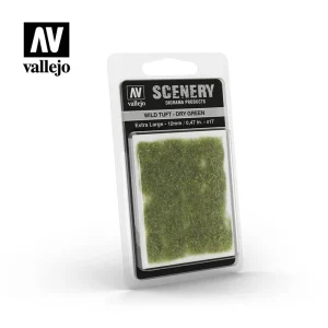 Decoratiuni Vallejo Scenery Wild Tuft Dry Green 12 mm
