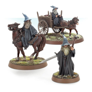 Miniaturi Gandalf the Grey Foot Mounted and on Cart