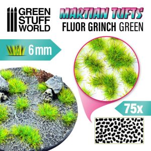 Decoratiuni pentru Baze, Martian Fluor Tufts 6mm Fluor Grinch Green