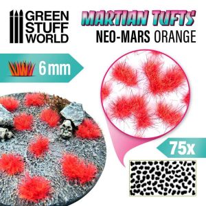 Decoratiuni Baze, GSW, Martian Tufts 6mm Neo Mars Orange