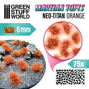 Decoratiuni Baze, GSW, Martian Tufts 6mm Neo Titan Orange