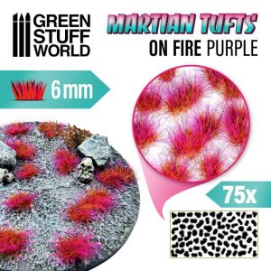 Decoratiuni Baze, GSW, Martian Tufts 6mm On Fire Purple