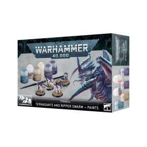 Miniaturi Tyranids Termagants and Ripper Swarm + Paints Set
