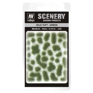 Vallejo Scenery Wild Tuft - Green 4 mm